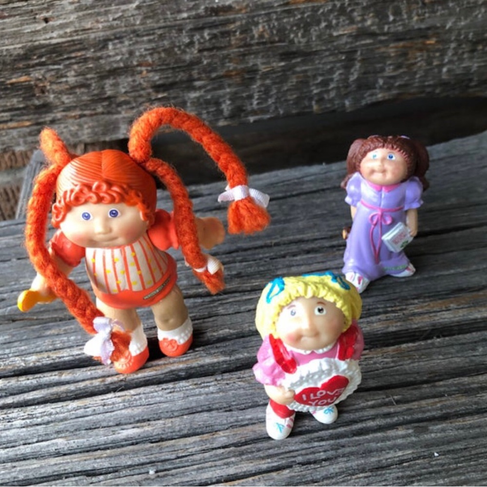 Vintage 1980s Cabbage Patch Kids pvc Figures 1984 CPK 1980s miniature figure